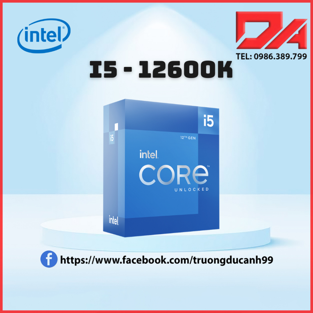 CPU INTEL I5 12600K NEW BOX - BẢO HÀNH 36T