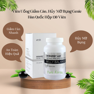Viên Uống Giảm Cân, Hủy Mỡ Bụng Genie Derma87 Cell Belly Balance Hàn Quốc