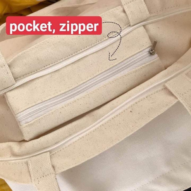 Túi Tote Thêu Tên Theo Yêu Cầu, Kèm Họa Tiết Hoa Lá Dễ Thương, Vải Canvas, Túi Tote Nữ