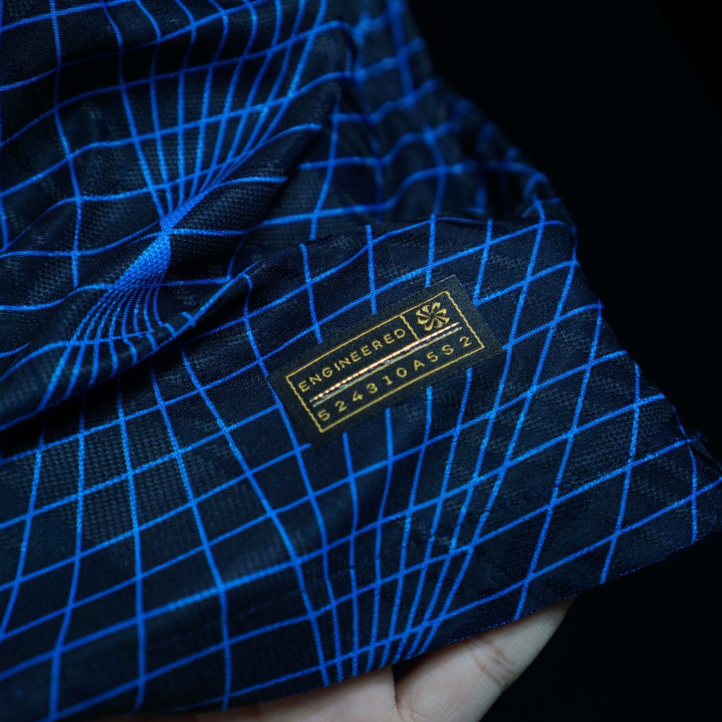 Player Chelsea Leaguestore - áo đá bóng sân khách 23-24 màu xanh hoạ tiết vải dệt Dryfitadv form âu