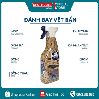 Chai tẩy đa năng Bar Keepers Friend - Tẩy đa năng bếp, inox, đá, vách kính, tẩy cặn canxi,...