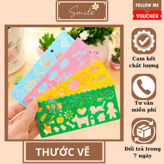 Thước in nhiều hình vẽ sẵn dễ thương cho bé