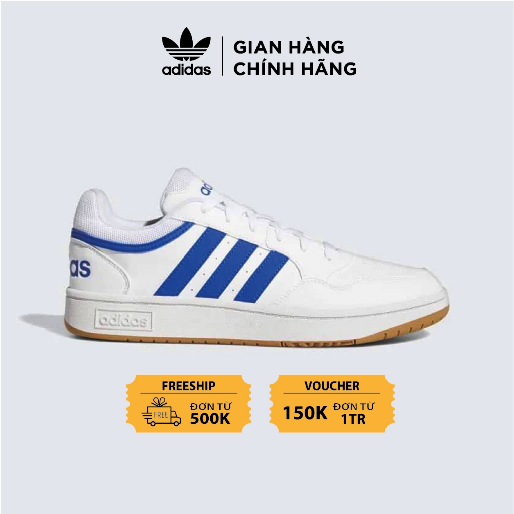 Giày Adidas Baskets Hoops 3 GY5435 Cloud White Royal Blue 'FREE SHIP ]