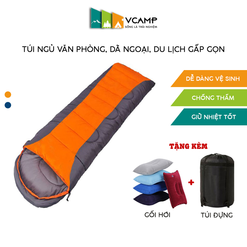 Túi ngủ văn phòng siêu ấm, túi ngủ trưa, dã ngoại, du lịch ngoài trời, đi phượt, camping nhỏ gọn gấp gọn