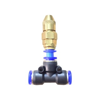 Béc phun sương dập bụi chống tắc điều chỉnh lưu lượng nước  kèm T8mm,T10mm,T12mm