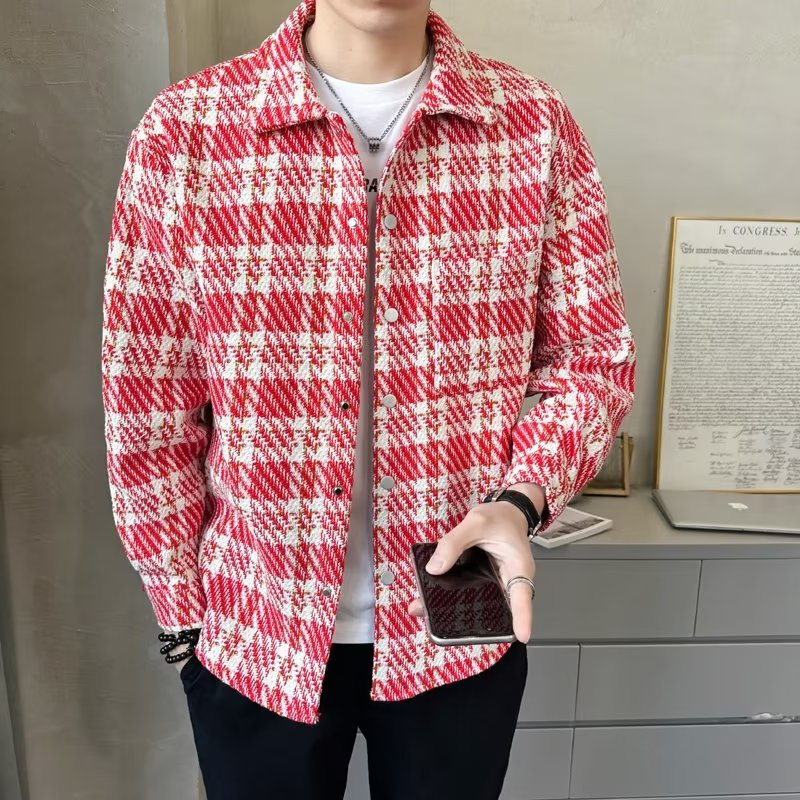 Áo Khoác Dạ Cổ Bẻ Sơ Mi, Áo Khoác Dạ Nam Nữ Hàng Quảng Châu Thu Đông 2023