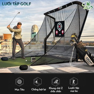 Lưới tập golf, lưới tập swing, pgm, lưới tập golf tại nhà, lưới golf tại văn phòng, lưới golf khung sắt chắc và bền bỉ
