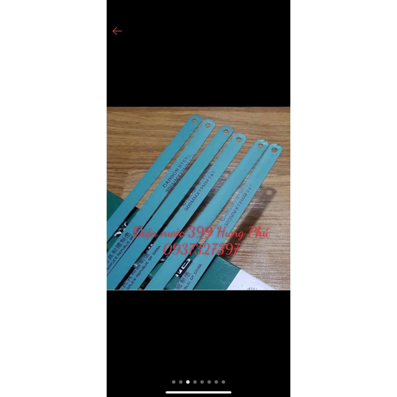 Lưỡi cắt sắt loại 1 mặt dài 300x12mm màu xanh giá rẻ