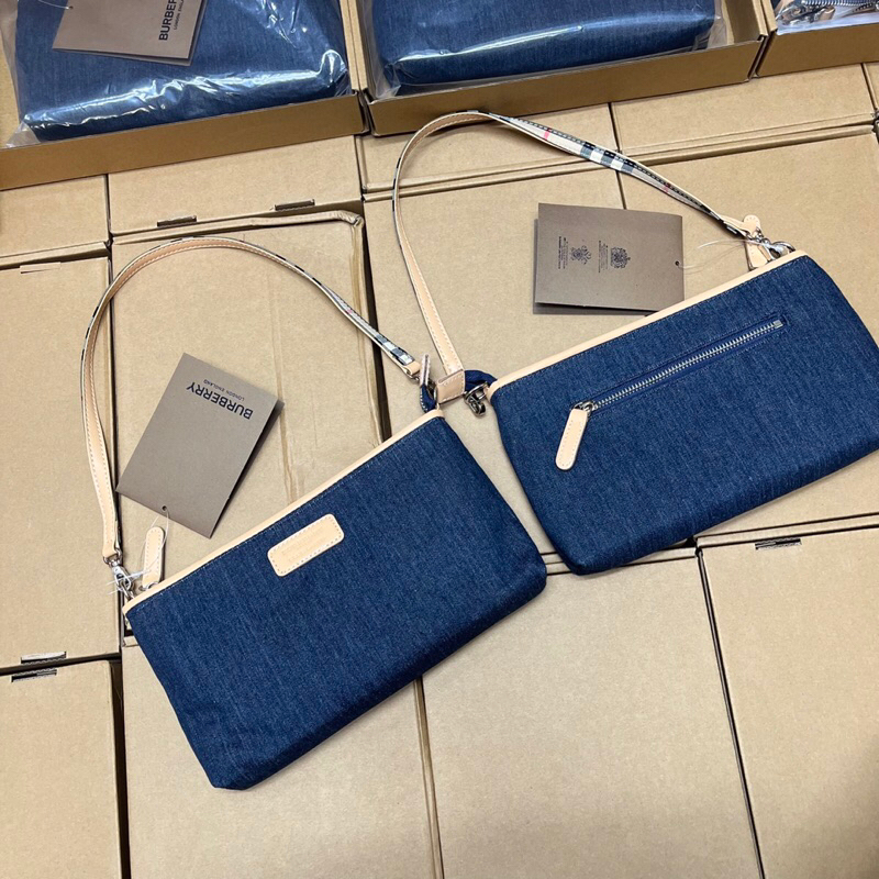 Túi kẹp nách BBR chất jean xịn sò phù hợp với mọi lứa tuổi