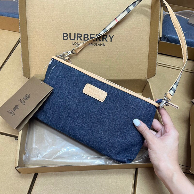 Túi kẹp nách BBR chất jean xịn sò phù hợp với mọi lứa tuổi