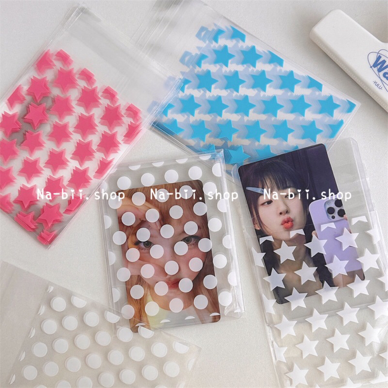 Túi opp niêm phong hình ngôi sao đóng gói card thẻ set 50 chiếc