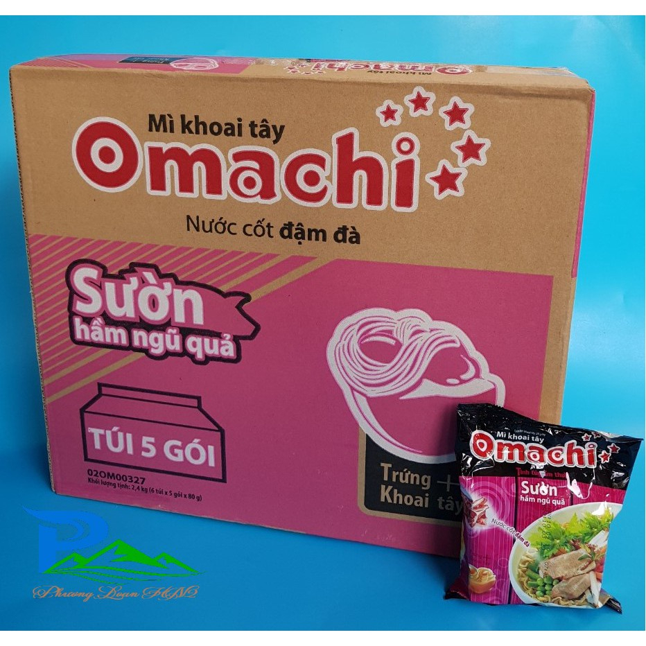 [CHÍNH HÃNG] Mì Omachi khoai tây - thùng 30 gói x 80g