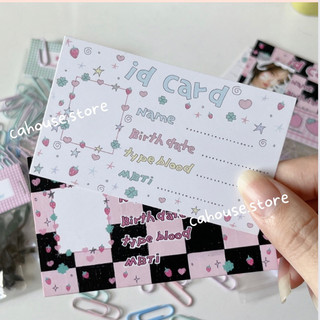 Set 10 id card trang trí profile thần tượng