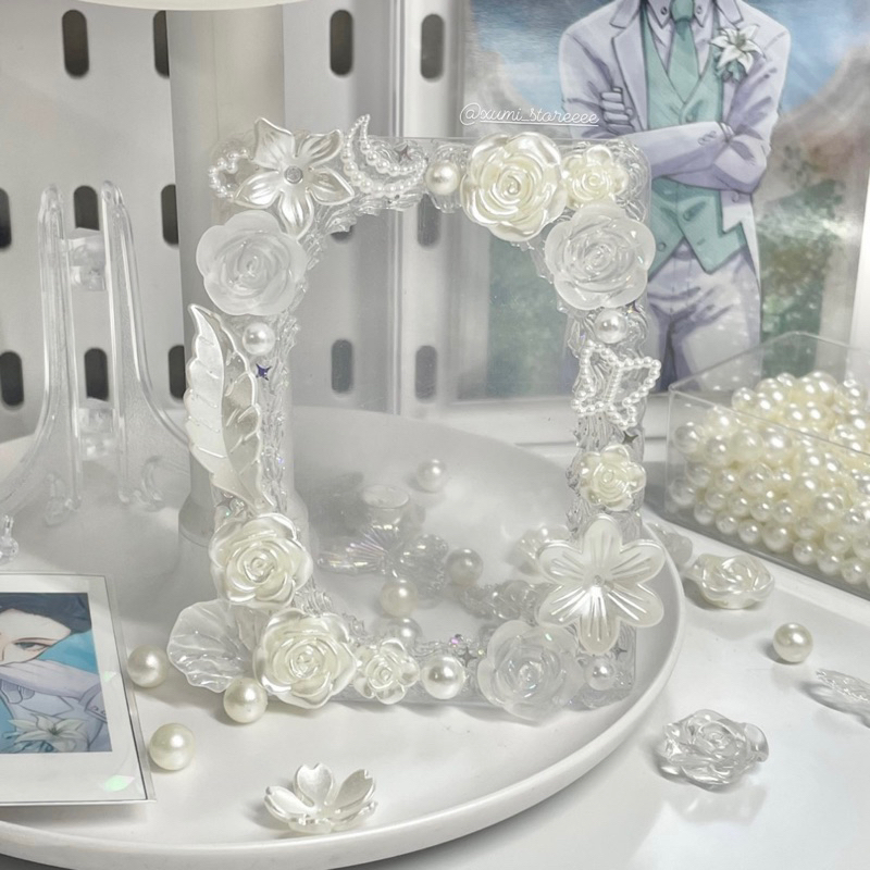 Toploader decor kem thạch tông trắng