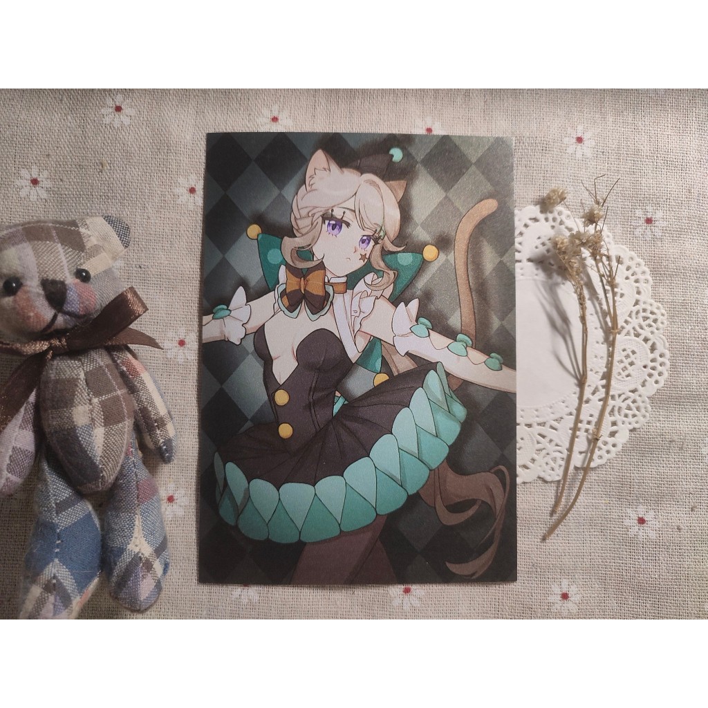 SET Postcard/Artprint The circus - ba anh em Lyney/Lynette/Freminet