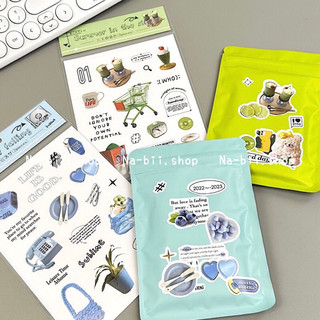 Set 10 tấm sticker trang trí Retro