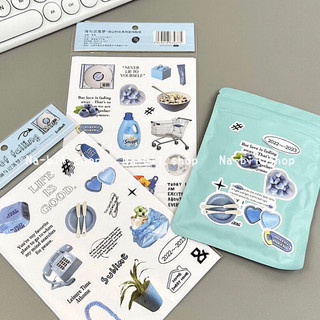 Set 10 tấm sticker trang trí Retro