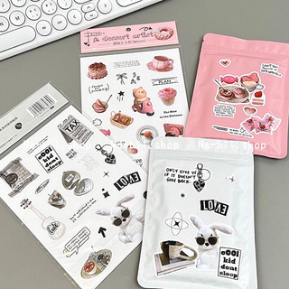 Set 10 tấm sticker trang trí Retro