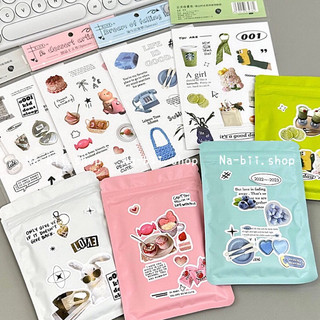 Set 10 tấm sticker trang trí Retro
