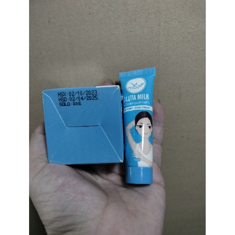 Kem thâm nách glutamilk hủ 15g kèm tuýp 10g