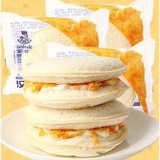 Bánh Mì Kẹp Sữa Chua Chà Bông - Hamburger sữa kẹp chầ bông - KEMFOOD