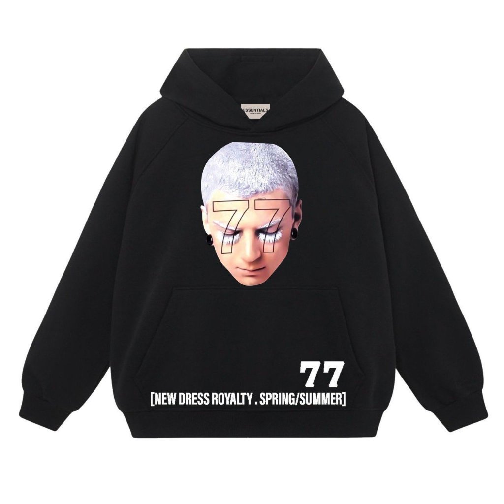 Áo hoodie essential oversize cổ tròn dài tay unisex mùa đông - cá tính, ấm áp, phong cách