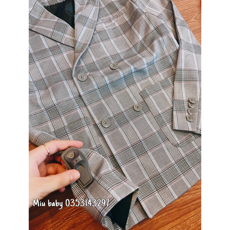 Áo vest blazer 2 lớp bé trai 2 màu dư xịn đét sale