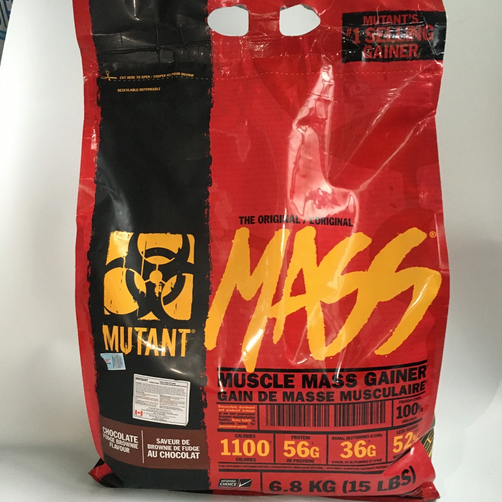 Sữa tăng cân Mass Mutant 15Lbs 6,8kg 56g Pro + 36g EAA BCAA Glutamin + 1100 Calories