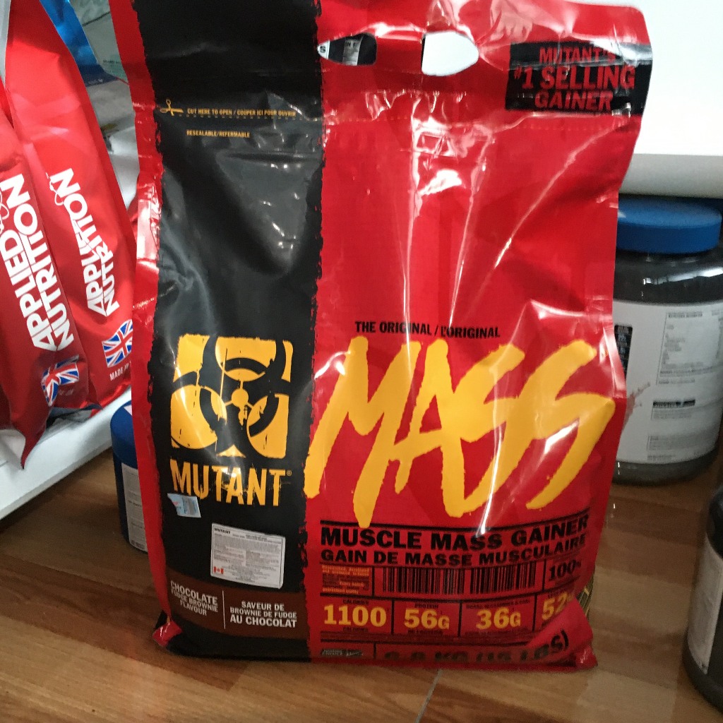 Sữa tăng cân Mass Mutant 15Lbs 6,8kg 56g Pro + 36g EAA BCAA Glutamin + 1100 Calories