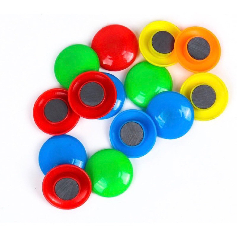 Nam Châm Tròn Vỉ 12 Viên Phụ Kiện Gắn Bảng Từ