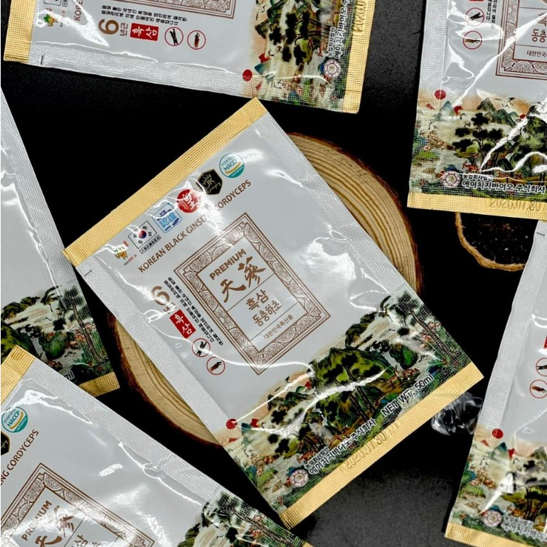 NƯỚC HẮC SÂM ĐÔNG TRÙNG - HỘP 60 GÓI