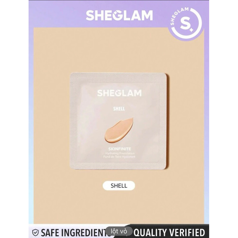 SHEGLAM Mẫu kem nền dưỡng ẩm Skinfinite Sample-Shell