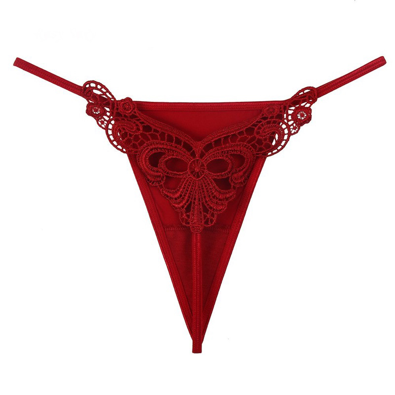 Quần lọt khe cottom thêu hình trái tim sexy LG445