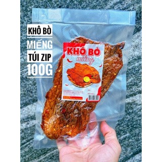 Khô bò miếng mềm hút chân không túi 100gram