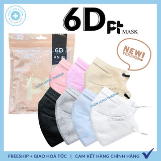   Thùng 50 Cái  Khẩu trang 6D PT 4 lớp kháng khuẩn phiên bản TÚI mới chính hãng Công Ty Phương Tuyến 
