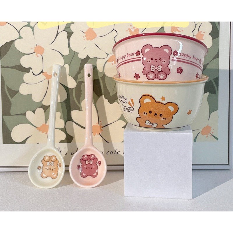 Bát Ăn Cơm Bát Chè Bát Sứ Ăn Cơm Nhiều Mẫu Cute Gốm Sứ Decor Hàng Cao Cấp