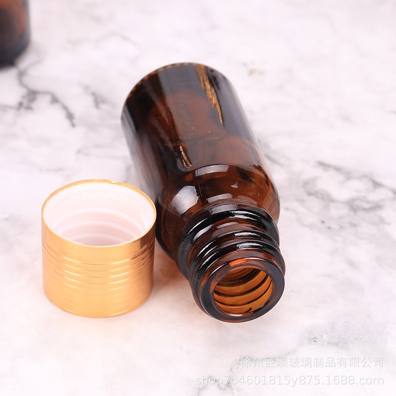 Lọ Đựng Tinh Dầu 5ML/10ML Thủy Tinh Nắp Vàng 2 Vạch Nhỏ Giọt  Đựng Serum, Tinh Chất, Mỹ Phẩm Du Lịch