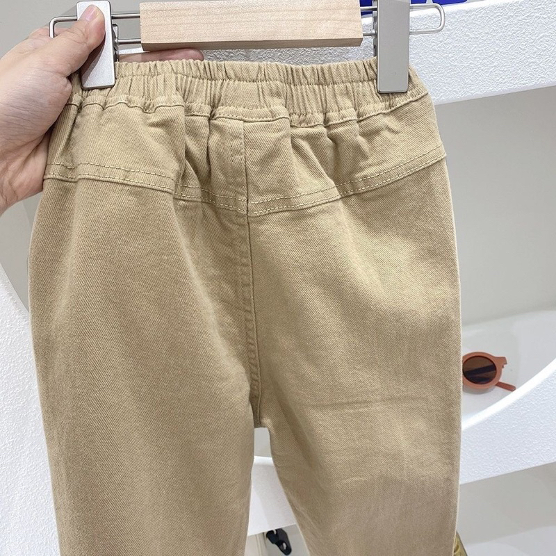 🦁 Bán sỉ Q2 🦁 QUẦN KAKI BÉ TRAI THÊU GẤU