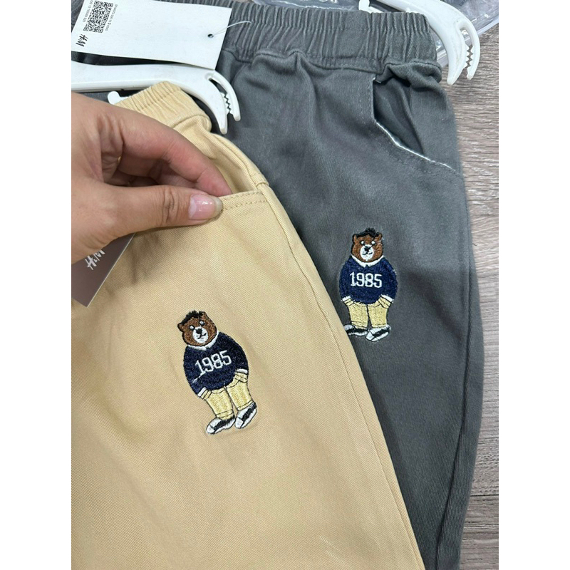 🦁 Bán sỉ Q2 🦁 QUẦN KAKI BÉ TRAI THÊU GẤU