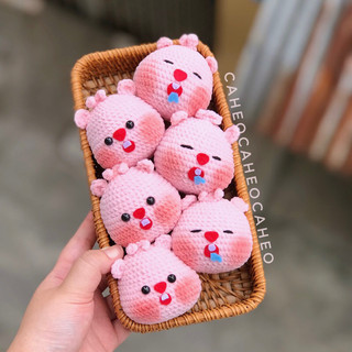 Móc khoá loopy dễ thương làm thủ công bằng len