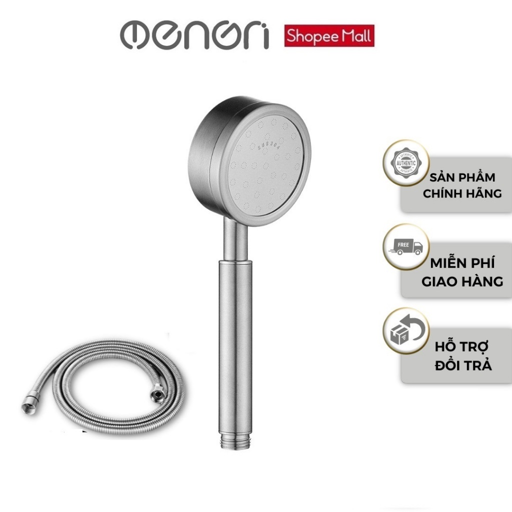 Vòi Hoa Sen Nhà Tắm INOX 304 Tăng Áp Lực Nước Có Kèm Dây 1,5m - OENON