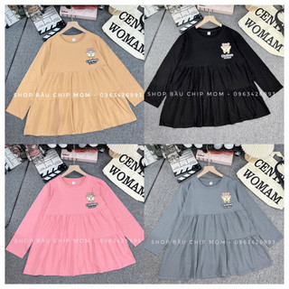 Áo Bầu thu đông mới nhất, Chất Cotton Loại 1 mềm đẹp co giãn, cực thời trang và dễ mặc - AD43