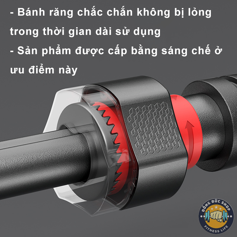 Xà đơn treo tường chống xoay - Thanh xà đơn gắn cửa đa năng tập gym thế hệ mới kích thước tùy chỉnh từ 65 -160cm