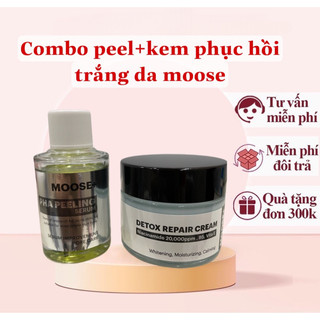 Combo peel da moose+ kem moose phục hồi sau peel hạn 2026