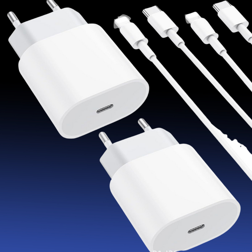 Bộ Sạc nhanh chính hãng cáp Type Cvdành cho dòng Ip 7,8,X,XS,11,12,13,14,15,pro