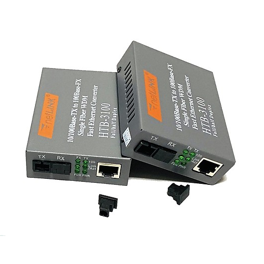 Bộ chuyển đổi quang điện  HTB-3100/AB Single Fiber 100Mbps , 1G