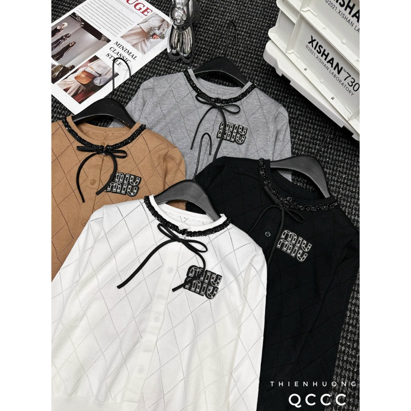 Áo Len Dài Tay Miuiu Nơ Cổ L1