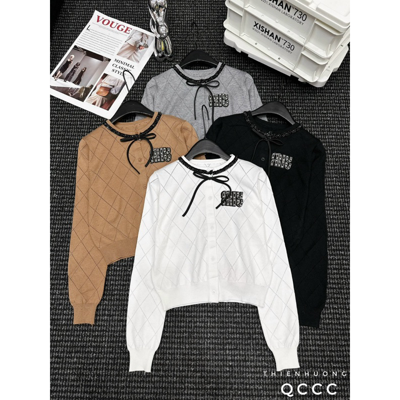 Áo Len Dài Tay Miuiu Nơ Cổ L1