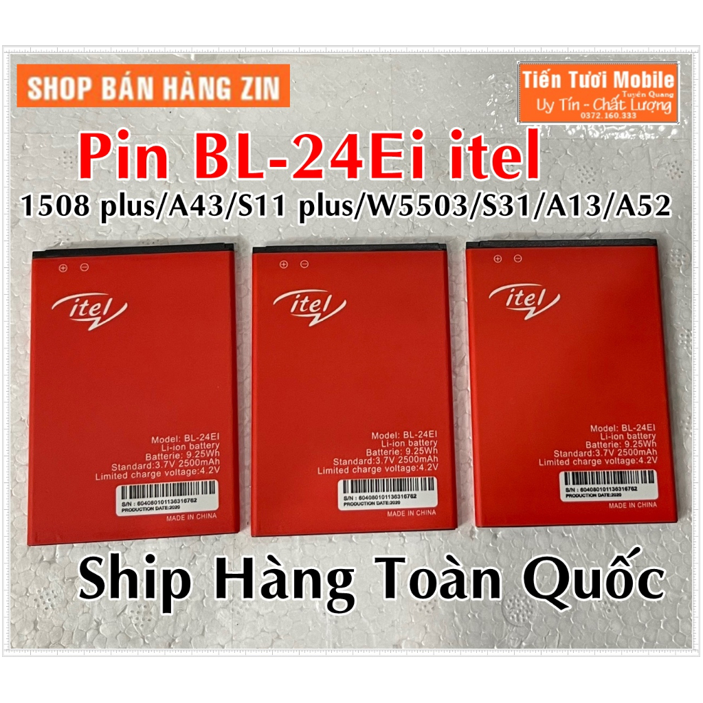 Pin BL 24Ei/1508 plus/A43/S11 Plus/A13/w5503/S31/A52- Itel