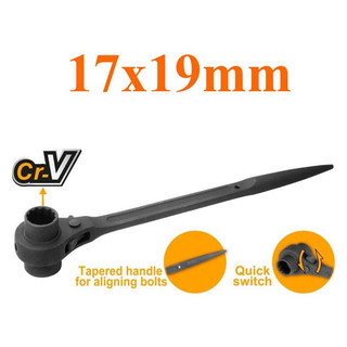 Cờ lê đuôi chuột thép đen ingco hrstw17191 loại 17x19mm